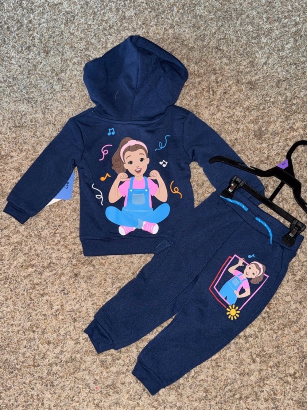 Ms Rachel long sleeve hoodie and pant set 3T